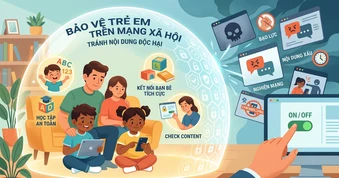 "Kiềng ba chân" để bảo vệ trẻ em trên không gian số