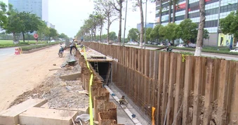 [Video] Hà Nội đẩy nhanh thi công ngày đêm các dự án chống ngập nội đô