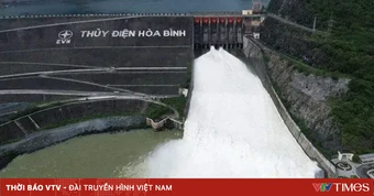 11 giờ ngày 11/7, hồ thủy điện Hòa Bình mở 1 cửa xả đáy