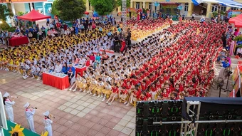1.500 học sinh tham gia ngày hội "Thiếu nhi Việt Nam-Học tập tốt, rèn luyện chăm"