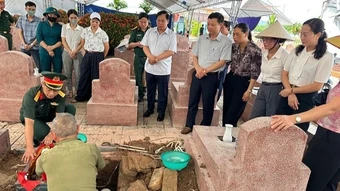 92 xã, phường ở Ninh Bình hoàn thành lấy mẫu hài cốt liệt sĩ phục vụ giám định ADN