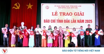 TinVina Tây Nguyên đạt 6 giải báo chí xuất sắc tỉnh Đắk Lắk năm 2025