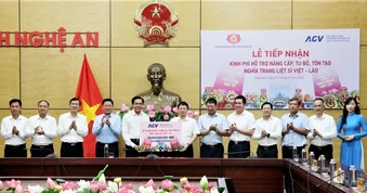 ACV hỗ trợ 20 tỷ đồng nâng cấp, tu bổ, tôn tạo Nghĩa trang Liệt sĩ Việt-Lào
