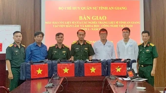 An Giang bàn giao 598 mẫu hài cốt liệt sĩ phục vụ giám định ADN