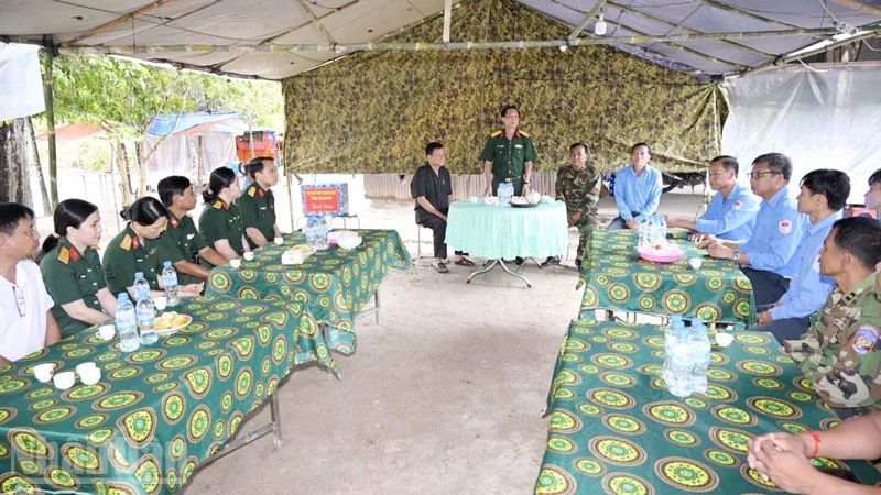 An Giang thăm, kiểm tra Đội K93 đang thực hiện nhiệm vụ tại Campuchia