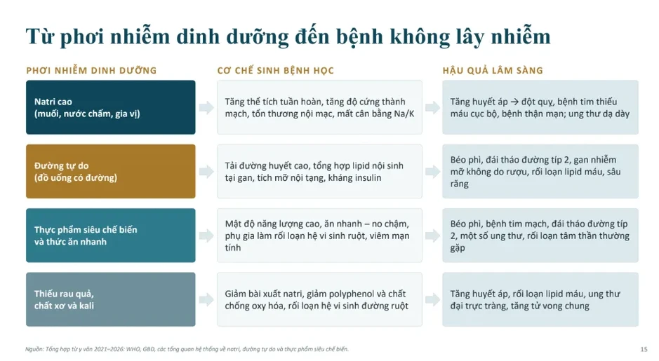 Ăn uống không lành mạnh, nhiều muối làm tăng nguy cơ mắc bệnh tim, ung thư Ăn uống không lành mạnh, nhiều muối làm tăng nguy cơ mắc bệnh tim, ung thư