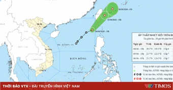 Ảnh hưởng áp thấp nhiệt đới, khu vực Bắc Biển Đông gió mạnh cấp 6, sóng biển cao đến 4m