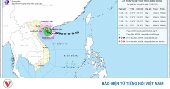 Áp thấp nhiệt đới cách đặc khu Bạch Long Vĩ 110km, có khả năng mạnh lên thành bão