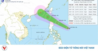 Áp thấp nhiệt đới có khả năng mạnh lên thành bão, hướng vào Bắc Biển Đông