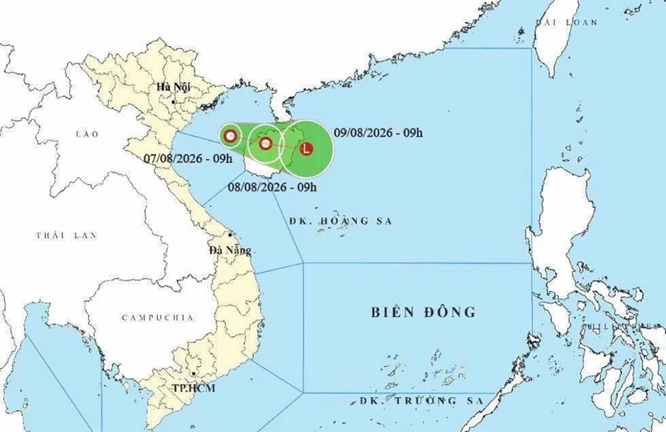 Áp thấp nhiệt đới hình thành trên Vịnh Bắc Bộ, gió giật cấp 8 Áp thấp nhiệt đới hình thành trên Vịnh Bắc Bộ, gió giật cấp 8