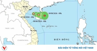 Áp thấp nhiệt đới hình thành trên Vịnh Bắc Bộ, gió giật cấp 8