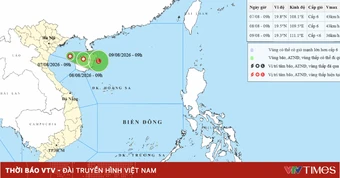 Áp thấp nhiệt đới hình thành trên Vịnh Bắc Bộ