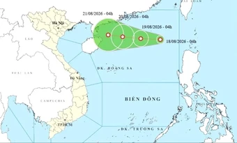Áp thấp nhiệt đới mạnh cấp 6 trên Biển Đông, Bắc bộ mưa lớn