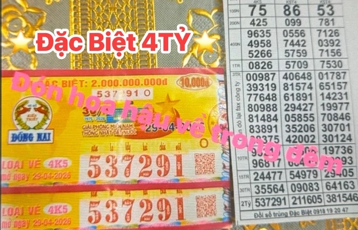 Ba giải độc đắc xổ số miền Nam cùng lộ diện vào chiều 30-4 Ba giải độc đắc xổ số miền Nam cùng lộ diện vào chiều 30-4