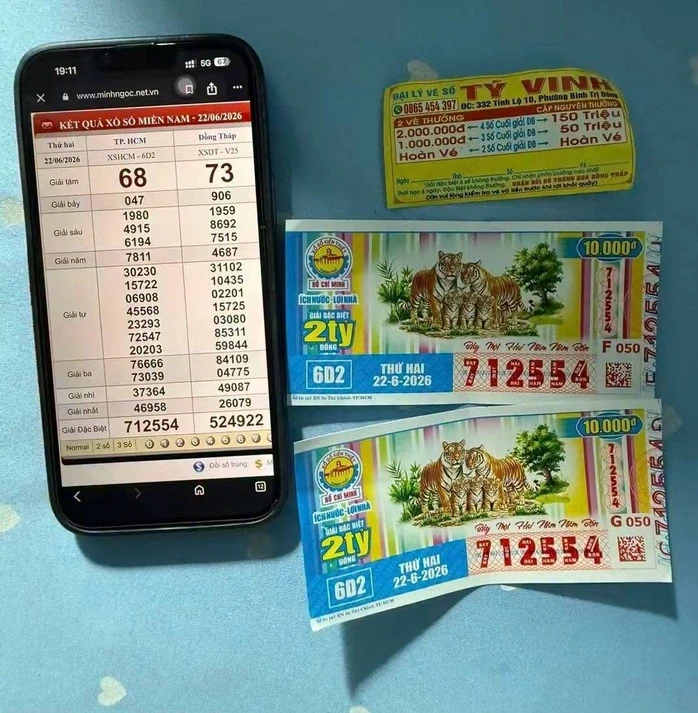 Ba giải độc đắc xổ số miền Nam trúng tại TPHCM và Cà Mau Ba giải độc đắc xổ số miền Nam trúng tại TPHCM và Cà Mau