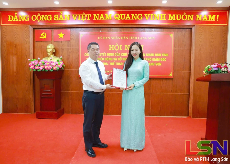 Bà Trần Thị Bích Hạnh làm Phó Giám đốc Sở VHTT&DL tỉnh Lạng Sơn