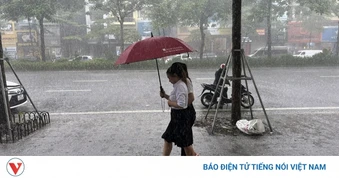 Bắc Bộ và Thanh Hóa đến Hà Tĩnh có mưa lớn từ đêm 17/8