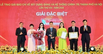 Báo Sài Gòn Giải Phóng đoạt Giải Báo chí về xây dựng Đảng của TP Hà Nội