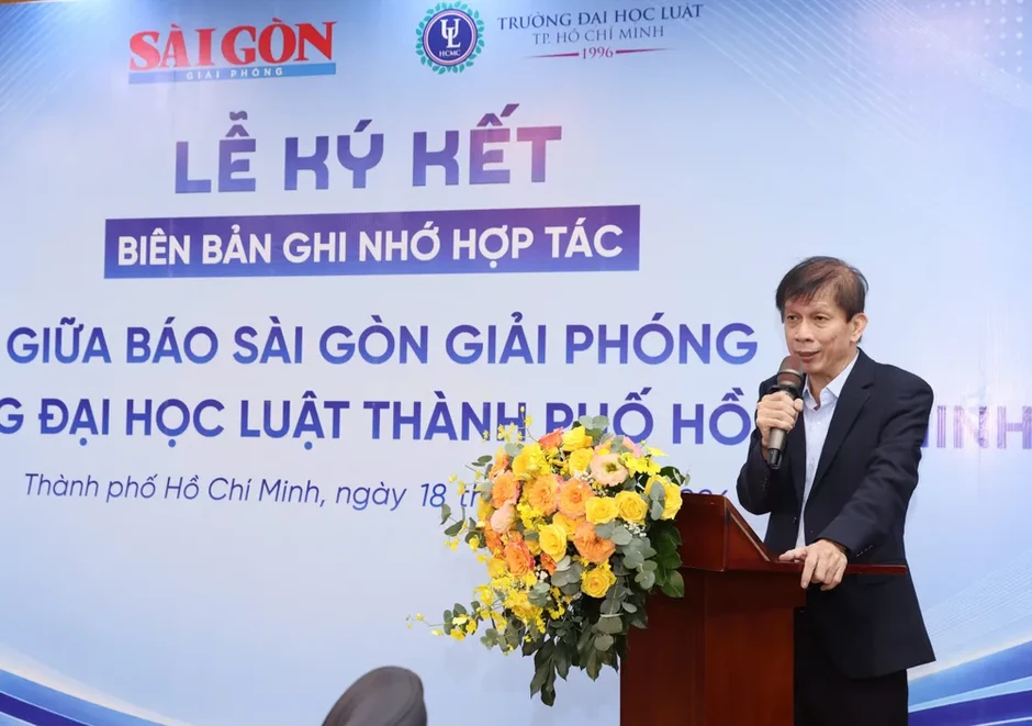 Báo Sài Gòn Giải Phóng và Trường Đại học Luật TPHCM ký kết Biên bản ghi nhớ hợp tác Báo Sài Gòn Giải Phóng và Trường Đại học Luật TPHCM ký kết Biên bản ghi nhớ hợp tác