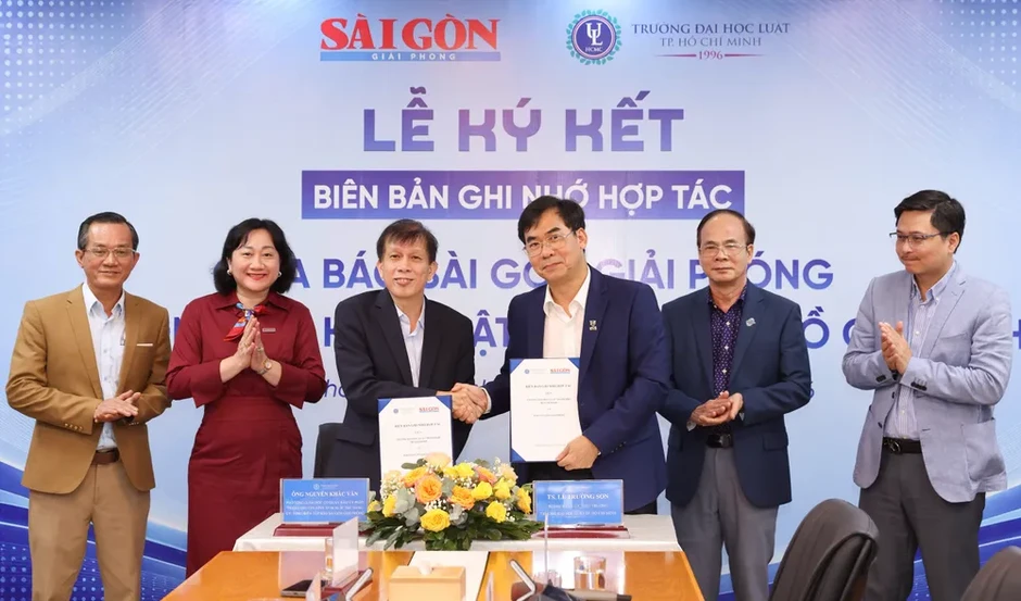 Báo Sài Gòn Giải Phóng và Trường Đại học Luật TPHCM ký kết Biên bản ghi nhớ hợp tác Báo Sài Gòn Giải Phóng và Trường Đại học Luật TPHCM ký kết Biên bản ghi nhớ hợp tác