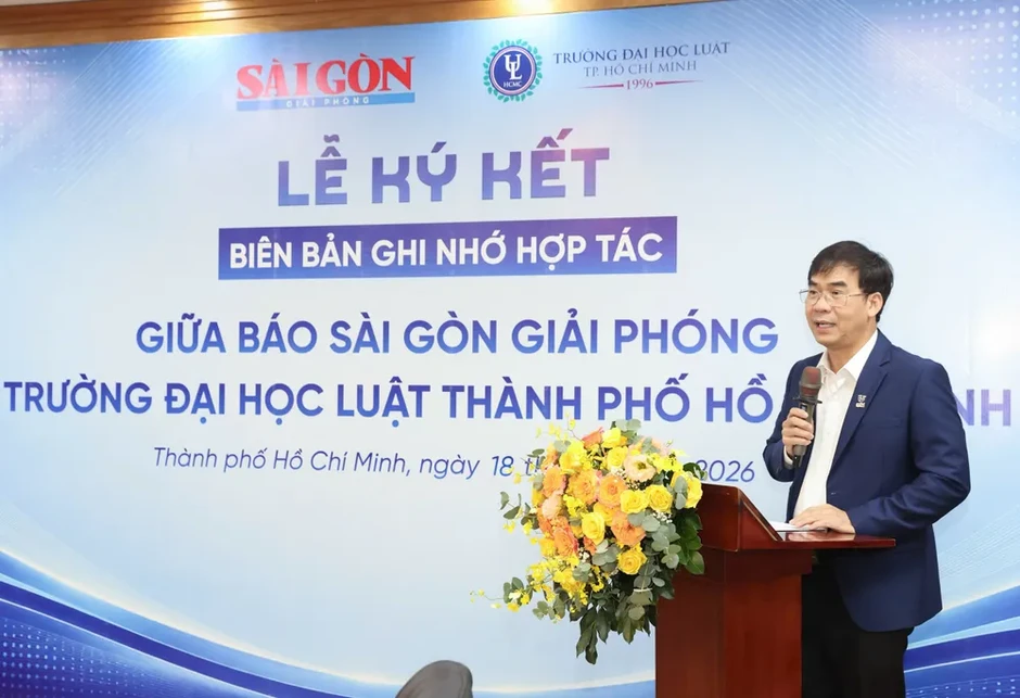 Báo Sài Gòn Giải Phóng và Trường Đại học Luật TPHCM ký kết Biên bản ghi nhớ hợp tác Báo Sài Gòn Giải Phóng và Trường Đại học Luật TPHCM ký kết Biên bản ghi nhớ hợp tác