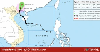 Bão số 1 giữ cường độ cấp 8, giật 10, Đông Bắc Bắc Bộ có nơi mưa rất to