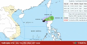 Bão số 3 giật cấp 10, vùng gần tâm bão biển động mạnh, sóng cao đến 4m
