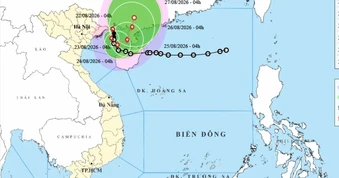 Bão số 4 vào vùng biển Quảng Ninh - Hải Phòng, có nơi mưa trên 600mm