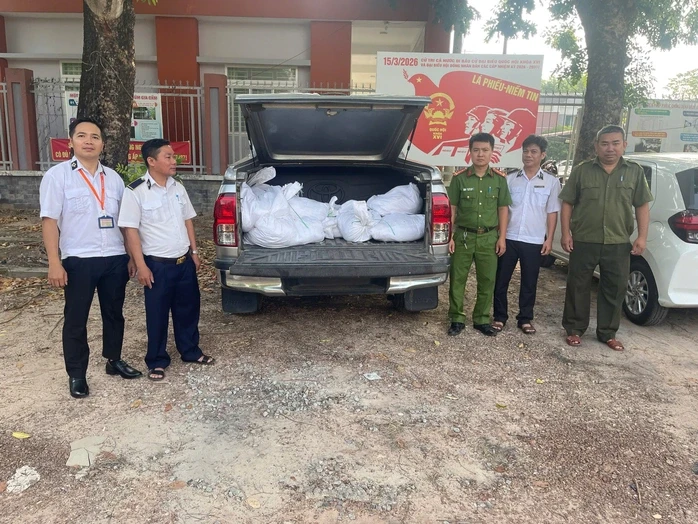 Bất ngờ khi mở các bao tải trên chiếc xe bán tải đang lưu thông trên địa bàn TPHCM Bất ngờ khi mở các bao tải trên chiếc xe bán tải đang lưu thông trên địa bàn TPHCM