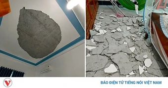 Bé trai 6 tháng tuổi tử vong nghi do mảng vữa trần nhà rơi trúng khi đang ngủ