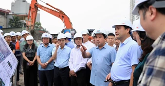 Bí thư Hà Nội Trần Đức Thắng ra 'tối hậu thư' khi kiểm tra 3 dự án trọng điểm