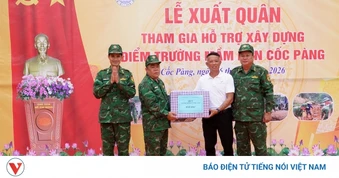 Biên phòng Cao Bằng hỗ trợ xây dựng điểm trường vùng biên