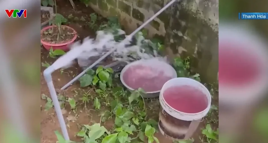 Bộ Công an vào cuộc làm rõ nước giếng khoan ở Thanh Hóa đổi màu tím bất thường Bộ Công an vào cuộc làm rõ nước giếng khoan ở Thanh Hóa đổi màu tím bất thường