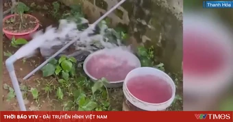 Bộ Công an vào cuộc làm rõ nước giếng khoan ở Thanh Hóa đổi màu tím bất thường