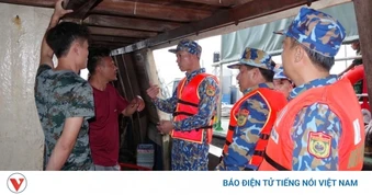 Bộ đội Biên phòng Hải Phòng cứu nạn 2 tàu cá nước ngoài gặp sự cố trên biển
