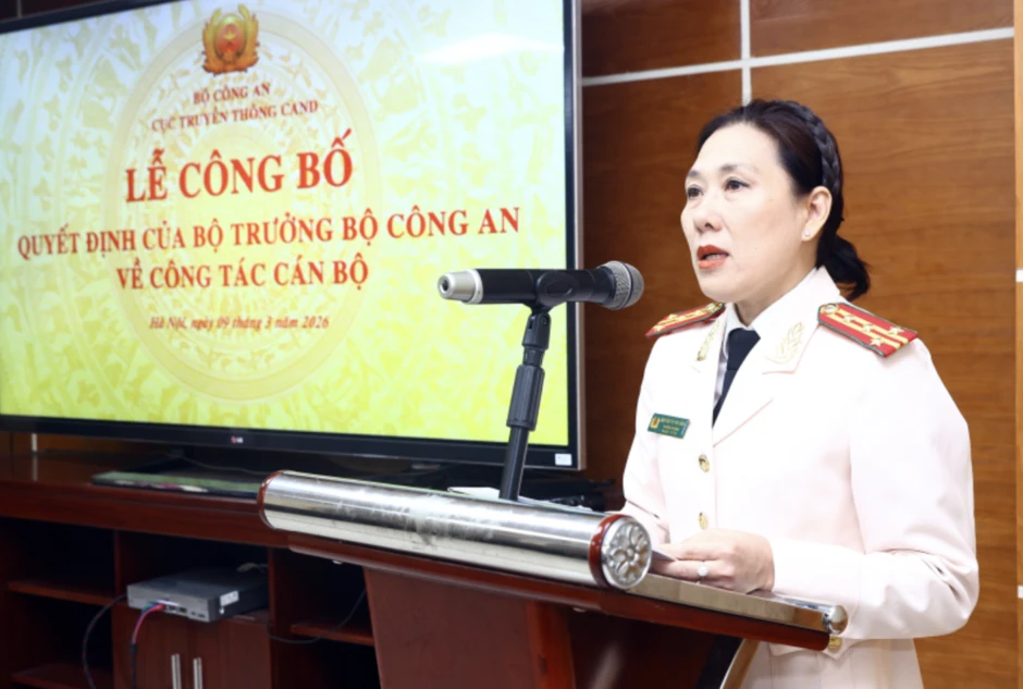 Bổ nhiệm Đại tá Nguyễn Thị Thu Hằng giữ chức Phó Cục trưởng Cục Truyền thông Công an nhân dân