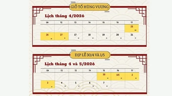 Bộ Nội vụ: Không có chủ trương hoán đổi ngày nghỉ dịp Giỗ Tổ Hùng Vương và nghỉ lễ 30/4 và 1/5