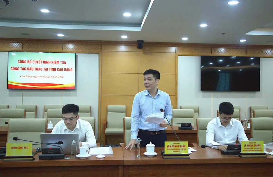 Bộ Tài Chính kiểm tra công tác đấu thầu tại tỉnh Cao Bằng