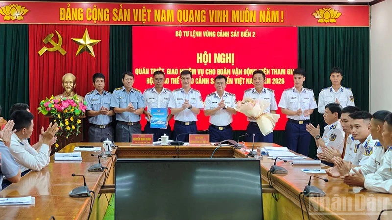 Bộ tư lệnh Vùng Cảnh sát biển 2 giao nhiệm vụ cho Đoàn vận động viên tham gia Hội thao Thể thao Cảnh sát biển năm 2026 Bộ tư lệnh Vùng Cảnh sát biển 2 giao nhiệm vụ cho Đoàn vận động viên tham gia Hội thao Thể thao Cảnh sát biển năm 2026