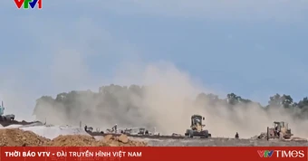 Bụi bủa vây khu dân cư gần dự án sân bay Quảng Trị