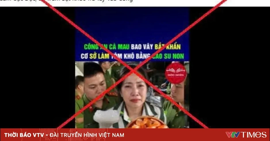 Cà Mau hỏa tốc chỉ đạo xử lý nghiêm tin giả “tôm khô làm bằng cao su” Cà Mau hỏa tốc chỉ đạo xử lý nghiêm tin giả “tôm khô làm bằng cao su”