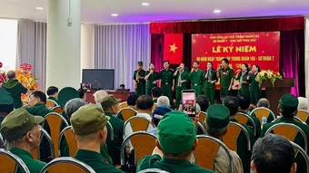 Các cựu chiến binh gặp gỡ kỷ niệm 60 năm ngày thành lập Trung đoàn 165, Sư đoàn 7