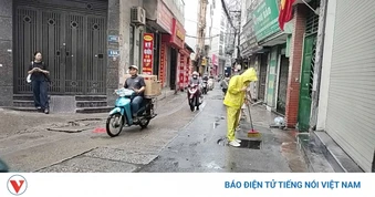 Các điểm ngập cục bộ tại Hà Nội sau mưa lớn đêm 25/7 cơ bản rút hết sau 30 phút