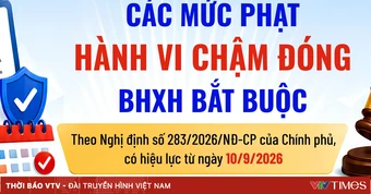 Các mức phạt hành vi chậm đóng BHXH bắt buộc từ 10/9/2026