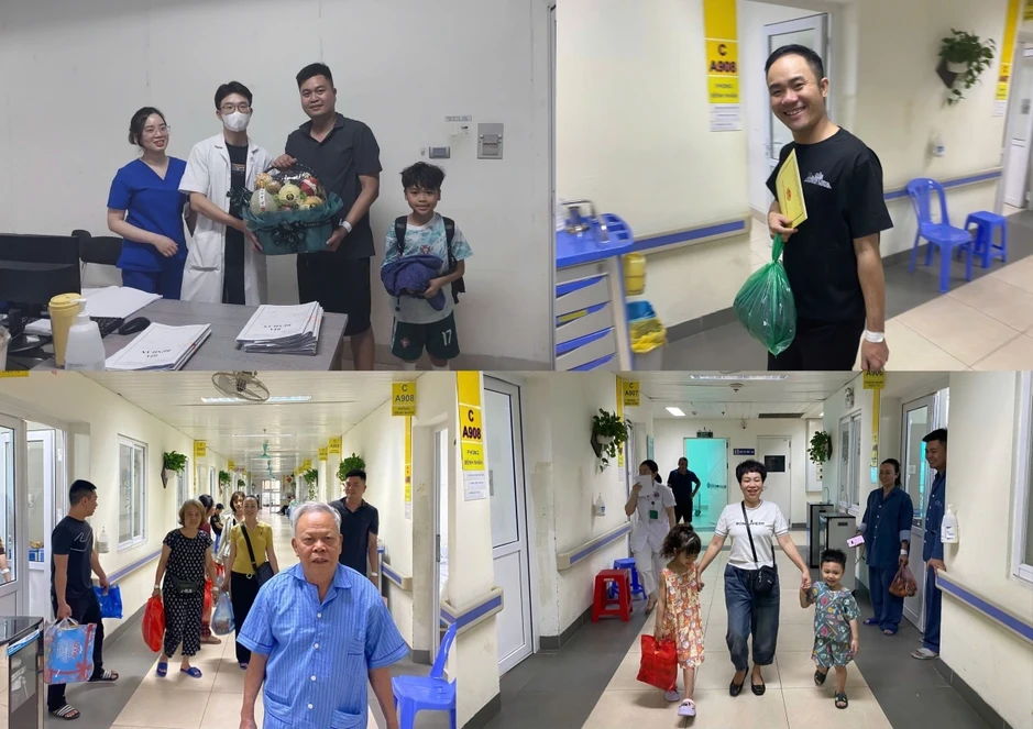 Các nạn nhân cùng người tham gia ứng cứu vụ cháy tại Lĩnh Nam được xuất viện Các nạn nhân cùng người tham gia ứng cứu vụ cháy tại Lĩnh Nam được xuất viện