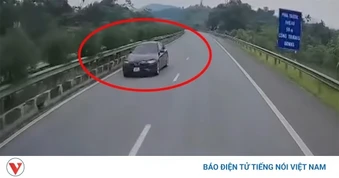 Cái kết đắng cho tài xế liều lĩnh đi ngược chiều trên cao tốc