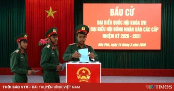 Cán bộ, chiến sĩ các đơn vị biên giới Đắk Lắk hoàn thành bầu cử sớm