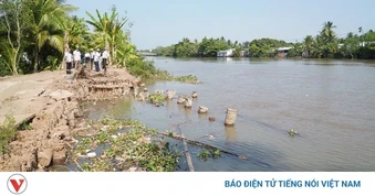 Cần Thơ công bố tình huống khẩn cấp về thiên tai sự cố sạt lở bờ sông Ba Láng