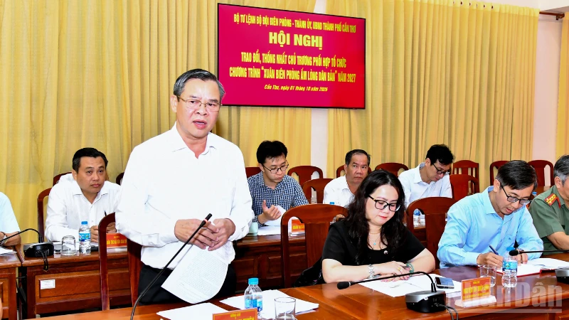 Cần Thơ triển khai chương trình Xuân Biên phòng ấm lòng dân bản năm 2027 Cần Thơ triển khai chương trình Xuân Biên phòng ấm lòng dân bản năm 2027