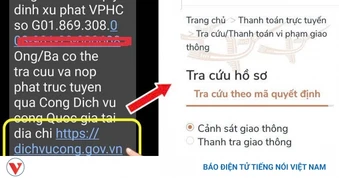 Cảnh báo chiêu lừa nộp phạt giao thông qua đường link giả mạo